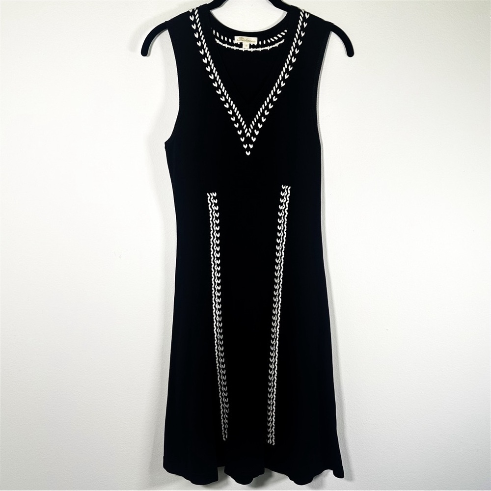 Shoshanna Ivana Classic Black and White Knit Dress Size Small - Picture 2 of 9